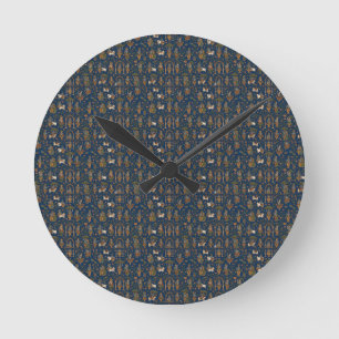 Krishna-Muster Runde Wanduhr