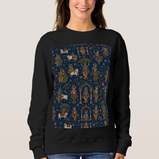Krishna-Muster Sweatshirt (Vorderseite)