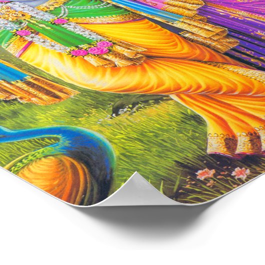 Krishna Painting Poster (Ecke)