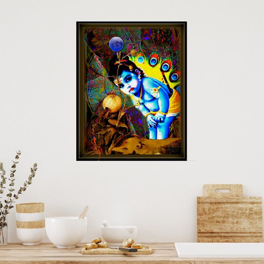 Krishna Poster (Küche)
