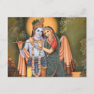 krishna postkarte
