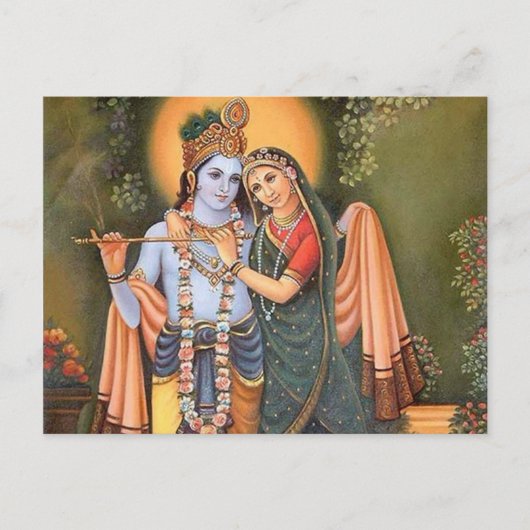 krishna postkarte (Vorderseite)