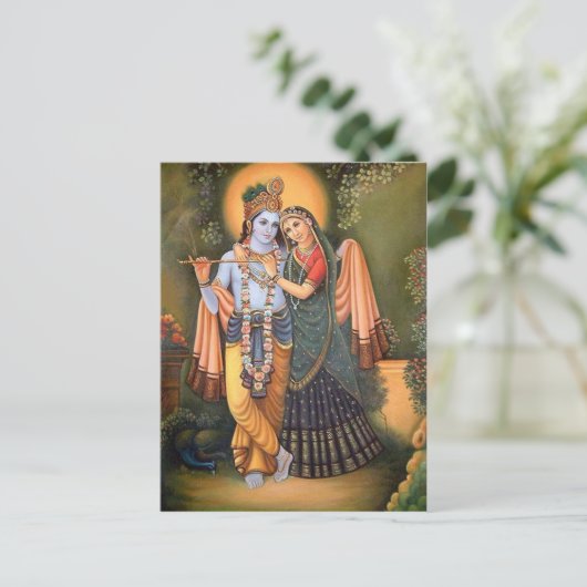 krishna postkarte (Stehend Vorderseite)