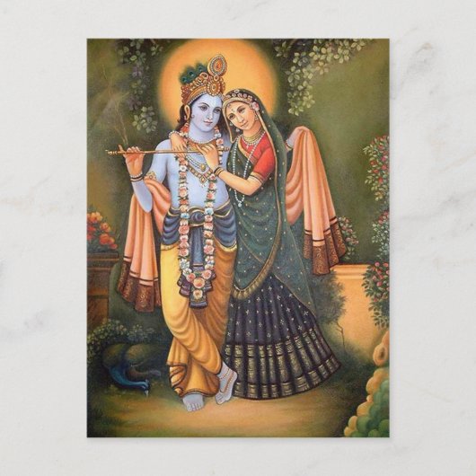 krishna postkarte (Vorderseite)