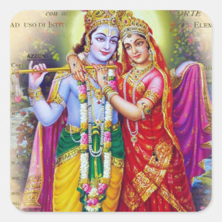 Krishna Quadratischer Aufkleber
