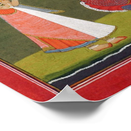 Krishna Radha Poster (Ecke)