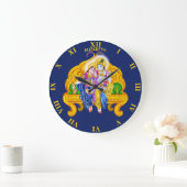 Krishna Radha Vigneshwara Psychedelic Hinduismus Große Wanduhr (Zuhause)