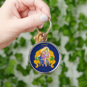 Krishna Radha Vigneshwara Psychedelic Hinduismus Schlüsselanhänger (Hand)