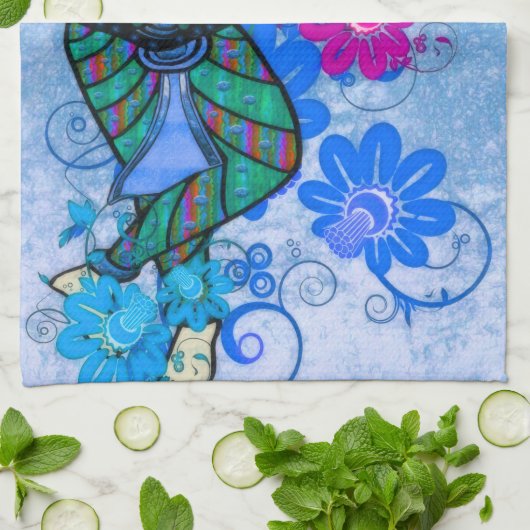 Krishna Rising Geschirrtuch (Gefaltet)