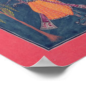 Krishna spielt eine Flöte, aus der 'Vahula Poster (Ecke)