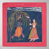 Krishna spielt eine Flöte, aus der 'Vahula Poster (Vorne)