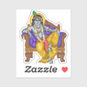 Krishna Sticker (Blatt)