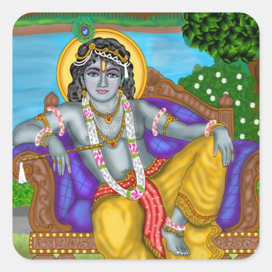 Krishna Sticker (Vorderseite)