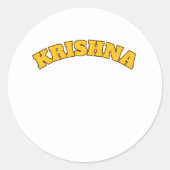 Krishna Stickers (Vorderseite)