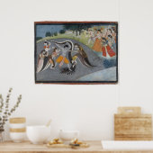 Krishna Subduing Kaliya, der Schlangendemon Poster (Küche)