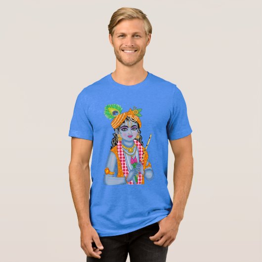 Krishna T-Shirt Tri-Blend Shirt (Vorderseite voll)