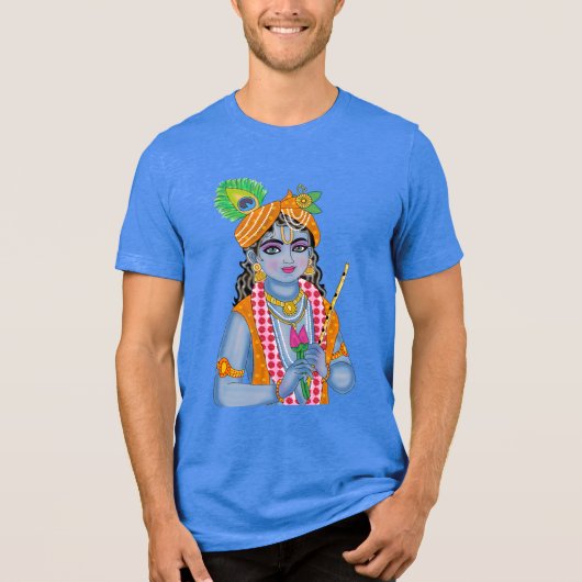 Krishna T-Shirt Tri-Blend Shirt (Vorderseite)