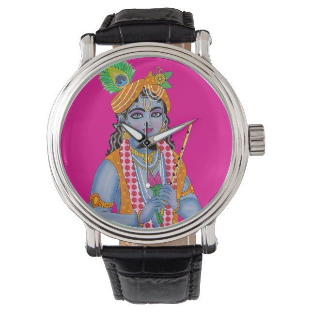 Krishna-Uhr Armbanduhr (Vorderseite)