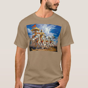 Krishna und Arjuna während des Krieges in Mahabhar T-Shirt