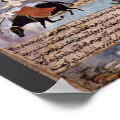 Krishna und die Pandavas gießen ihre Pferde durch Poster (Ecke)