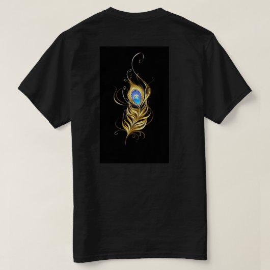 Krishna und Pankh Design T - Shirt für Männer (Design Rückseite)