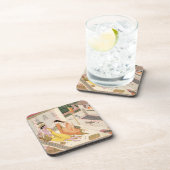 Krishna und Radha auf einem Bett in einem Untersetzer (Rechte Seite)