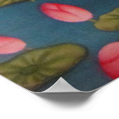 Krishna und Radha auf Lotus - Großdruck Poster (Ecke)