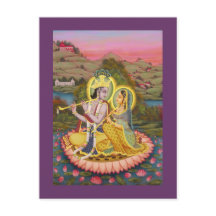 Krishna und Radha auf Lotus