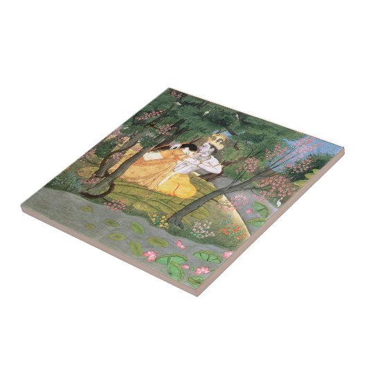Krishna und Radha Fliese (Seite)