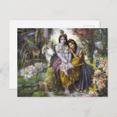 Krishna und Radha Postcard Postkarte (Vorne/Hinten)