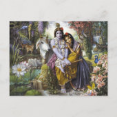 Krishna und Radha Postcard Postkarte (Vorderseite)
