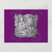 Krishna und Radha Postkarte (Vorderseite)