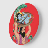 Krishna & Vasudeva Wanduhr (Winkel)