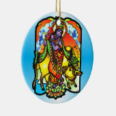 Krishna Verzierung Keramik Ornament (Rechts)