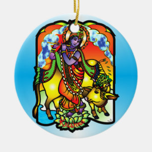 Krishna Verzierung Keramik Ornament