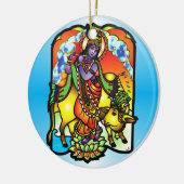 Krishna Verzierung Keramik Ornament (Links)