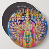 Krishna Vishvarupa Knopf Button (Vorne & Hinten)