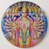 Krishna Vishvarupa Knopf Button (Vorderseite)