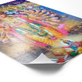 Krishna Vishvarupa Print (4" x 6") Fotodruck (Ecke)