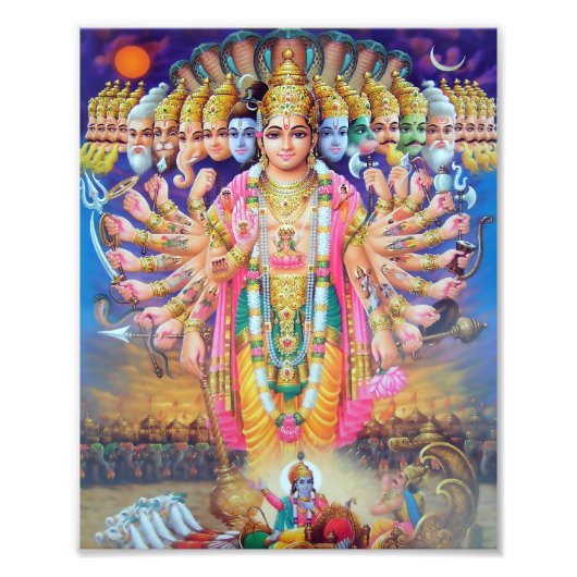 Krishna Vishvarupa Print (8" x 10") Fotodruck (Vorne)
