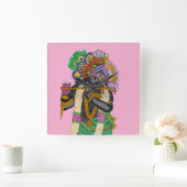 Krishna Wall Clock Quadratische Wanduhr (Zuhause)