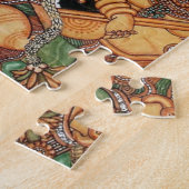 KRISHNA, WELCHES DIE FLÖTE SPIELT PUZZLE (Seite)