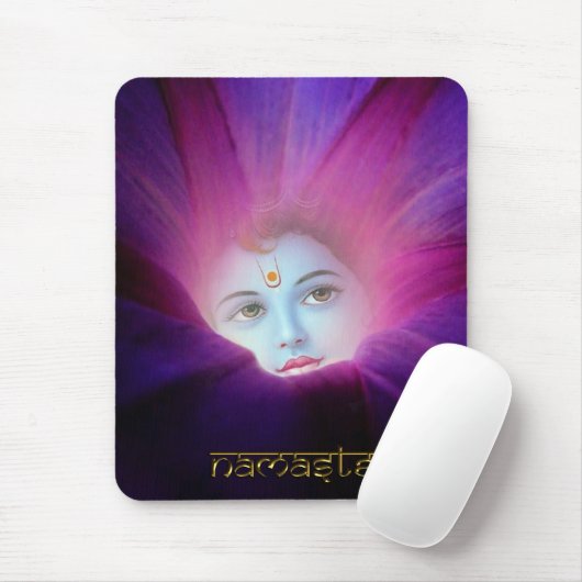 Krishna Winden-Mausunterlage Mousepad (Mit Mouse)