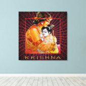 KRISHNA - Wrapped Canvas Leinwanddruck (Insitu (Holzboden))