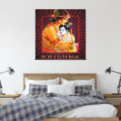 KRISHNA - Wrapped Canvas Leinwanddruck (Insitu (Schlafzimmer))