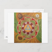 Krishna Yantra Postkarte (Vorne/Hinten)