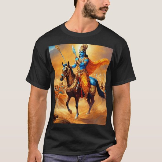 "Krishna's Aura: Heilige Designs für moderne Soule T-Shirt (Vorderseite)
