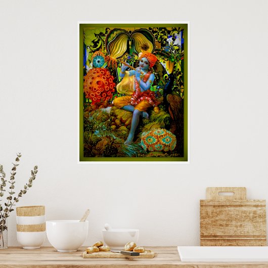 Krishna's Flute Poster (Küche)