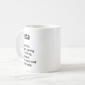 Krista Definition Personalisierter Name Lustiger W Kaffeetasse (Vorderseite Links)