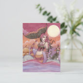 Krista - Halloween Mermaid Postcard Postkarte (Stehend Vorderseite)